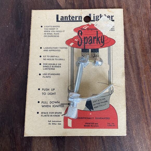 New Lantern Lighter Original Sparky Fire-Lite USA Made Vintage - Picture 1 of 3